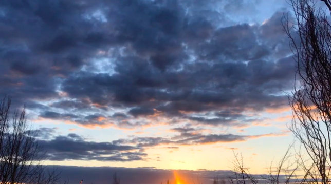 calm relaxing sky at sunset