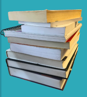 Guided study break: picture of a stack of books 