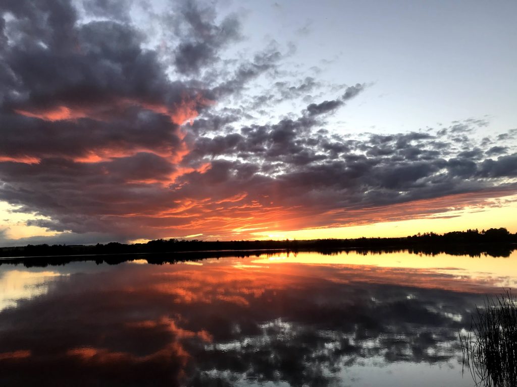 image of sunset, enjoying God's creation